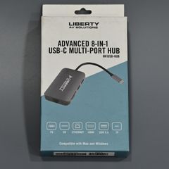 Advanced 8-in-1 USB-C 3.1 Multi-Port RJ-45 HDMI SD/TF slot 3x USB-A 3.0 port Hub