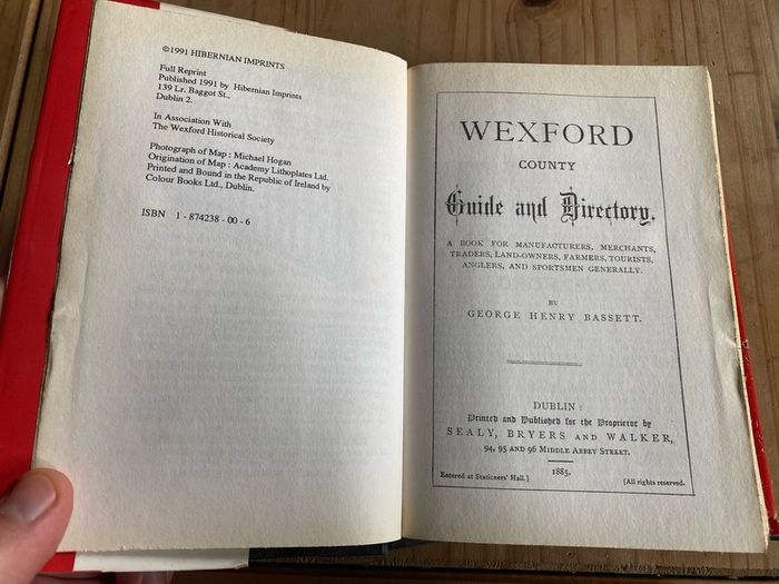 Wexford Borough and County Guide and Directory 1991 Book