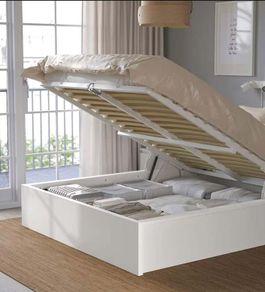 Ottoman Double Bed & Mattress