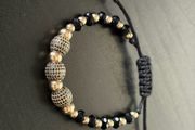 14k handmade gold bracelet unique / one of a kind