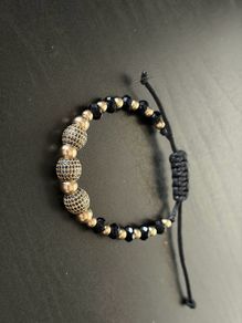 14k handmade gold bracelet unique / one of a kind