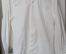 Profuomo (Sky Blue)- Slim Fit - White Formal Shirt - Double Cuff