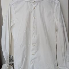 Profuomo (Sky Blue)- Slim Fit - White Formal Shirt - Double Cuff