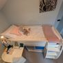 Kids bed. Stompa - UNOS Mid Sleeper with Pull Out Desk, Storage Image 7