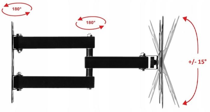 TV Wall Mount Bracket Tilt Swivel 10-42" TV