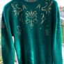 Vintage Green wool jumper sweater Image 2