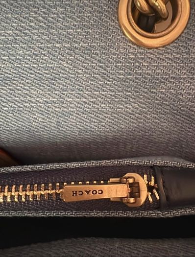 Coach Tabby 26 in quilted denim
