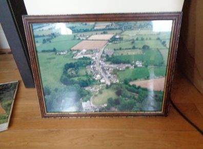Framed Aerial Photograph of Ballyhooley Village Co. Cork for Sale