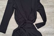 Black Wrap belt dress M