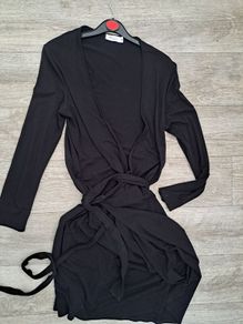 Black Wrap belt dress M