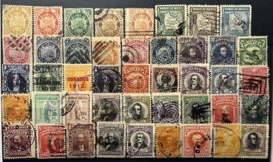 Bolivia 19th century antique stamps lot