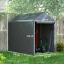 Large 179x120 Temporary Garden Shed with Accessories for Outdoor Garden Dark Grey Image 3