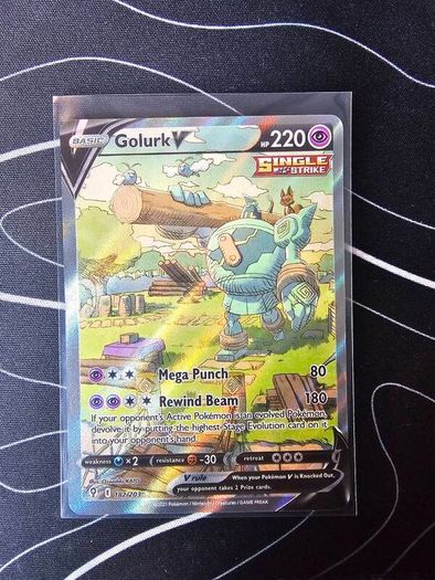 Golurk V - Alt Art - Pokemon Evolving Skies