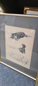 2 Dog Prints Louis Wain