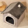 Foldable Dog House Kennel Bed | Enclosed Warm Plush Sleeping Nest Bed with Removable Cushion | Plush Pet House Dog Cat Kennel with Removable Cushion Suitable for Small and Medium-Sized Dogs Image 3
