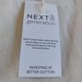 Next Cream Denim Skirt Size 18 Image 3