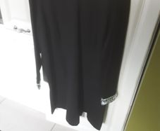 ladies black detailed dress