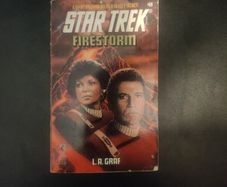 Star Trek Firestorm paperback book