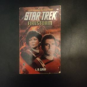 Star Trek Firestorm paperback book