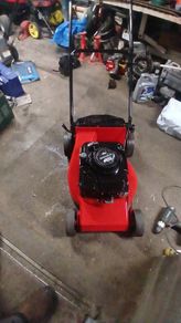 petrol lawnmower