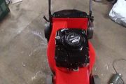 petrol lawnmower