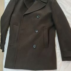 Men's Wool Overcoat (Dark Green)