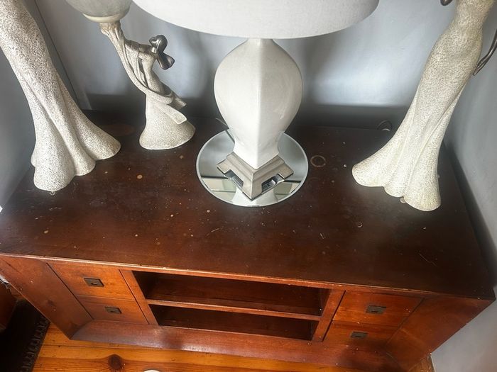Solid wood console