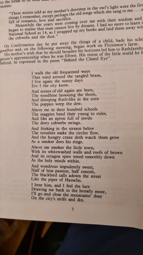 Francis Ledwidge Centenary 1887-1987. Booklet In Good Condition.