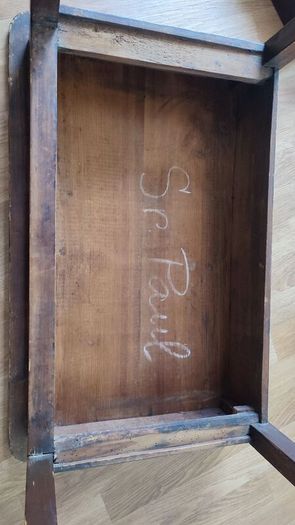 Antique Irish Pine Table Victorian Scullery or Writing Table  Rustic Farmhouse