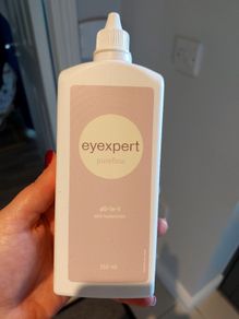 3 large bottles contact lense solution