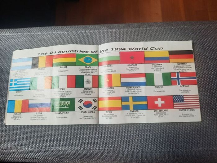 Up For The Cup USA 1994 World Cup 5" Schedule Booklet