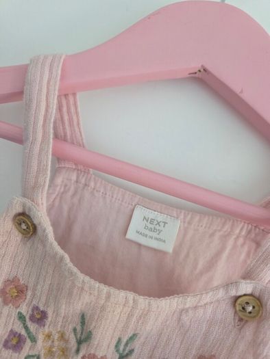 3-6m, Next Baby Girls Soft Dungarees