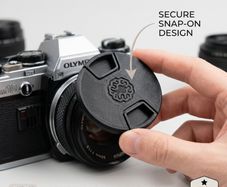 55mm Camera Lens Cap - Black