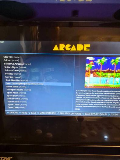 Retro arcade game with all the favourites