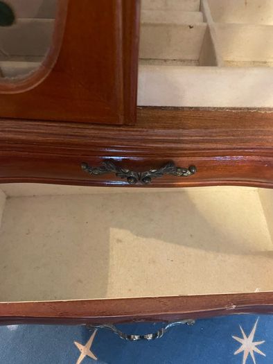 Vintage tabletop jewellery armoire dat s 70s-90s