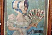Large Vintage Framed Hoffman Starch Advertisement