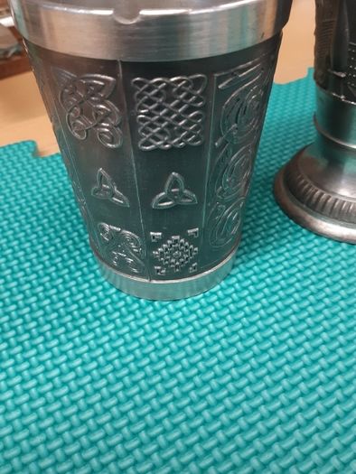 Mullingar pewter tankards
