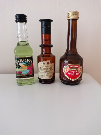 14 Vintage Miniature Liqueur Bottles