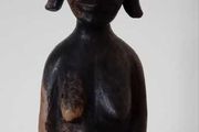 African Genuine Besmo Wooden Hand Carved Tribal Folk Art Figurine