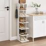 Slim Shoe Rack, Narrow Shoe Storage Organiser, 7-Tier Shoe Stand, for Small Spaces, Hallway, Cloakroom, Image 6