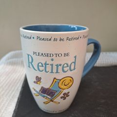 History Herald Pleased to be Retired Stoneware Mug