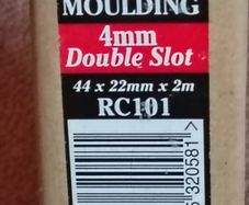 Double slot wood joining strip. MDF. 2 meters