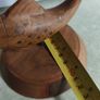 Wooden Fish on wood plinth home decore Image 2