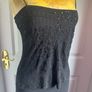 Maria Bonita Black Beaded Evening Gown BNWT Size 10-12 Approx Image 7