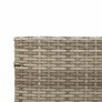 Garden Sofa with Table and Cushions L-Shaped Grey Poly Rattan Image 9