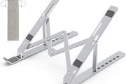 Adjustable Laptop Stand, Portable Aluminum Laptop Riser Laptop Holder for Desk, Foldable Ventilated Cooling Notebook Stand for MacBook Pro/Air, HP, Lenovo, Sony, Dell, More (FREE POSTAGE)