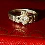 silver Claddagh ring Image 10
