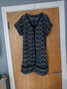 M&S Black Mix Dress. S.16 Regular.  B.N.W.T.