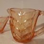 Coloured Glass Creamer & Sugar Bowl Image 2