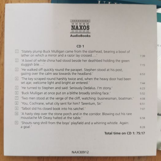 Ulysses Audio Book CD's